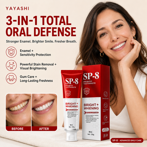 YAYASHI SP-8 Daily Brightening Toothpaste — 120g，YAYASHI SP-8 Daily Brightening Toothpaste — 120gYAYASHI SP-8 Daily Brightening Toothpaste — 120gYAYASHI SP-8 Daily Brightening Toothpaste — 120g