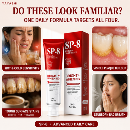 YAYASHI SP-8 Daily Brightening Toothpaste — 120g，YAYASHI SP-8 Daily Brightening Toothpaste — 120gYAYASHI SP-8 Daily Brightening Toothpaste — 120gYAYASHI SP-8 Daily Brightening Toothpaste — 120g